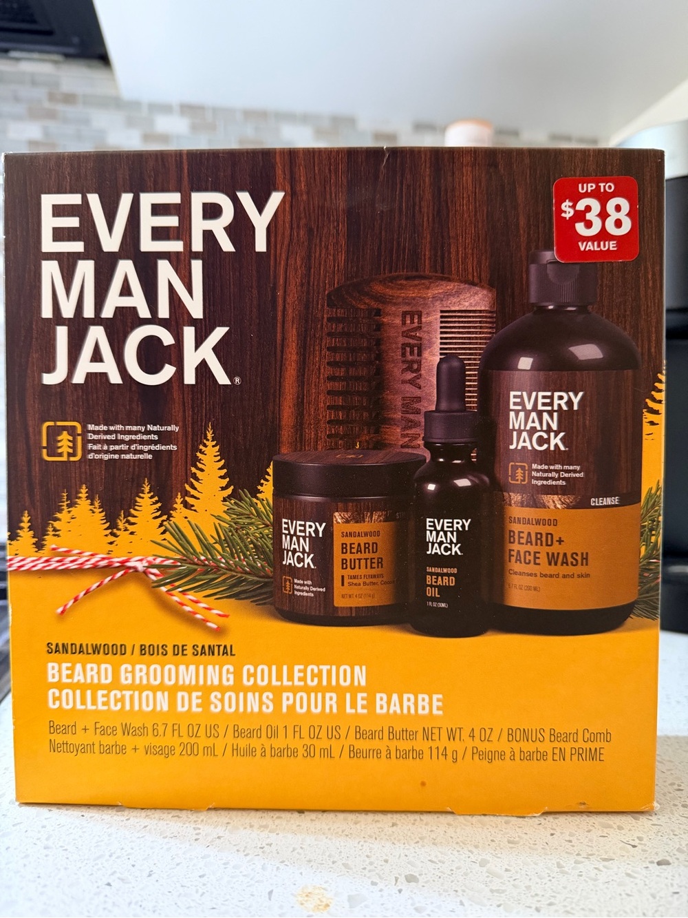 Every Man Jack Sandalwood Beard Grooming Collection – Brown